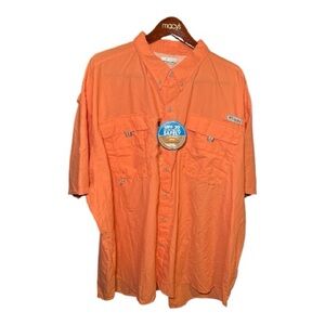 NEW! Columbia PFG Men's Short Sleeve Fishing Shirt 4XL Tall